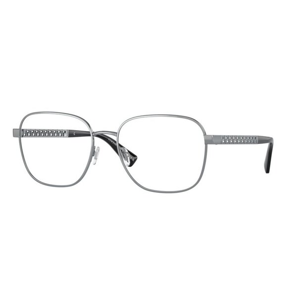 NWT VERSACE EYEGLASSES MEN GREY SQUARE EYEWEAR VERSACE - Picture 1 of 3